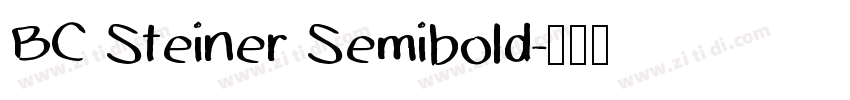 BC Steiner Semibold字体转换
